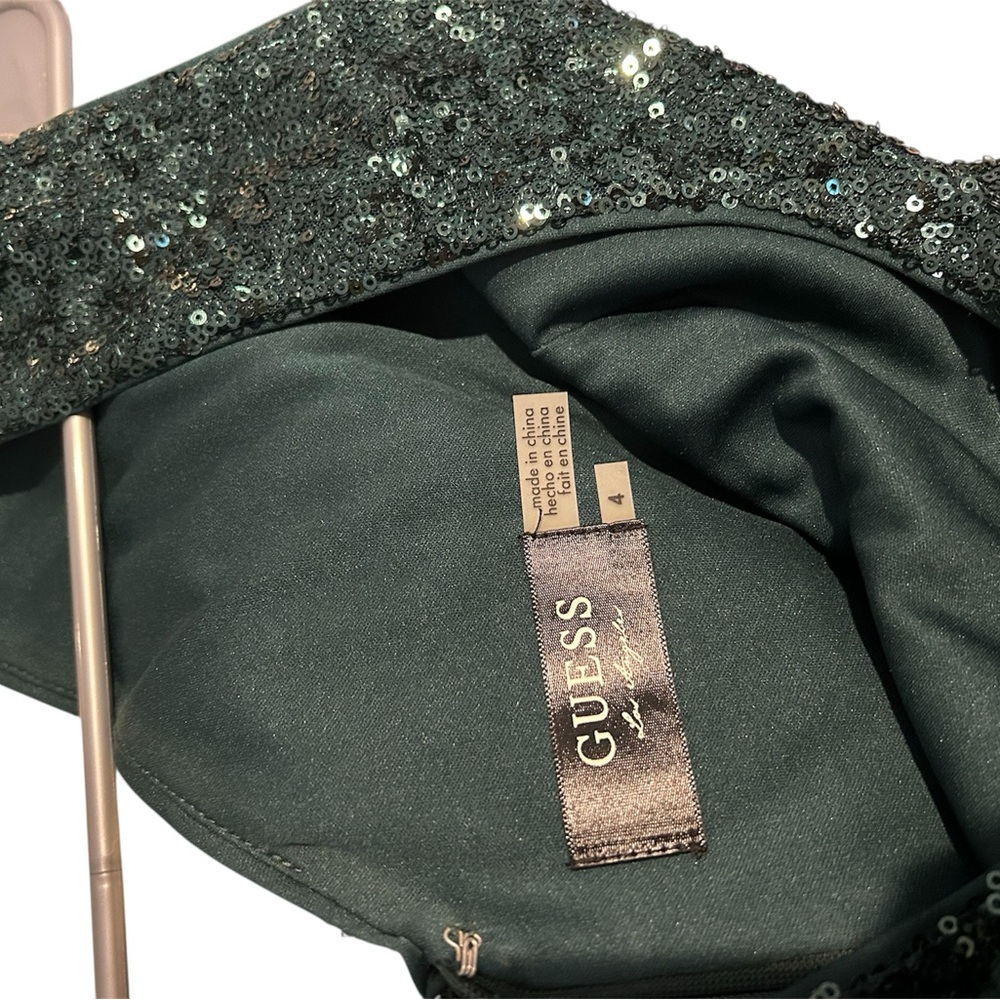 GUESS Sparkling Green Mini Dress - Picture 4 of 4